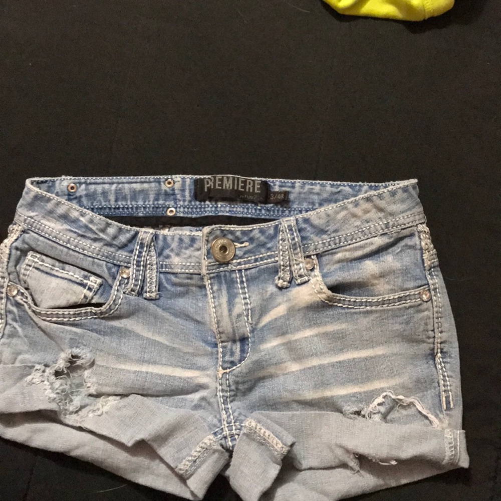 Distressed shorts